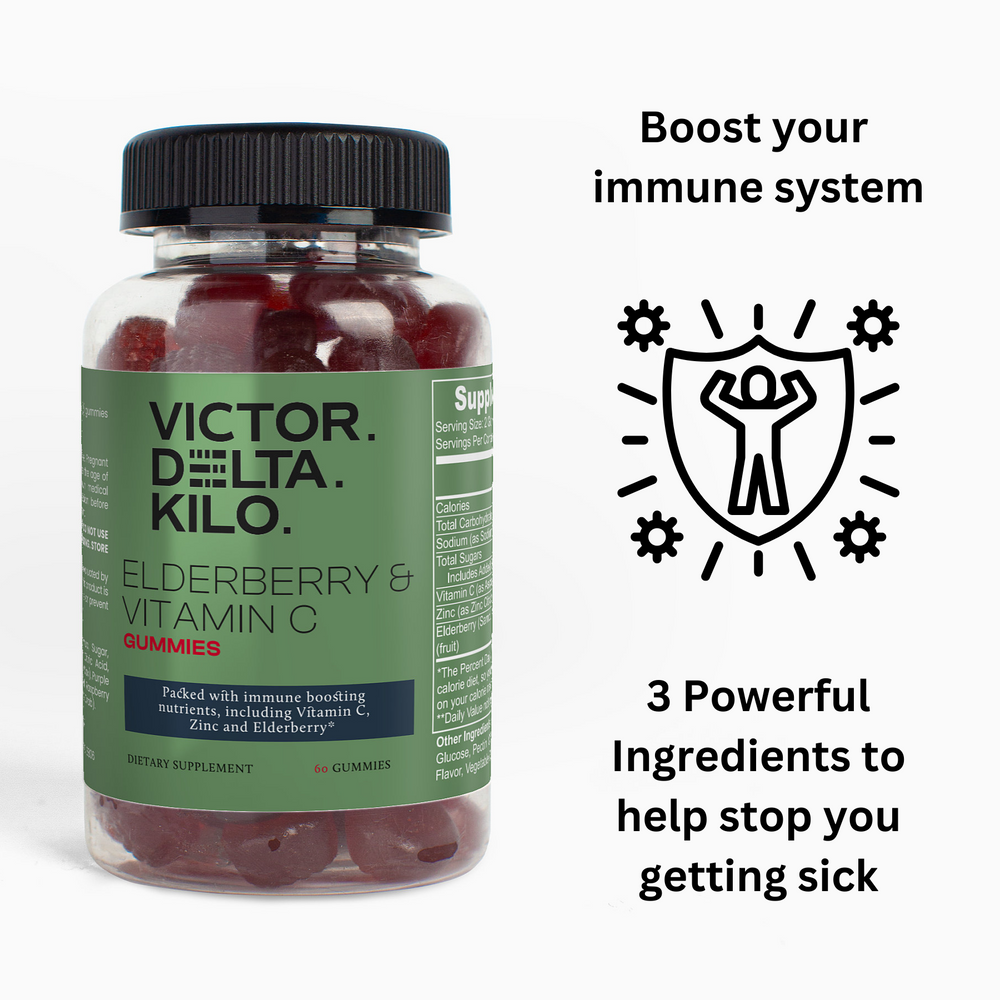 Elderberry & Vitamin C Gummies (Boost Your Immune System)